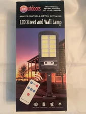 Cam's Outdoor LED Street & wall lamp - Battery Power - Solar Charge, Rechargable