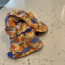 KOALA KIDS Swim Hat Brim  Flap Neck Cover Summer Beach Play SHARKS Sz 48 Mo