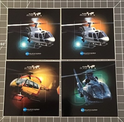 Lot Of 4 Eurocopter AS350/ EC145/ EC155 Helicopter Decals