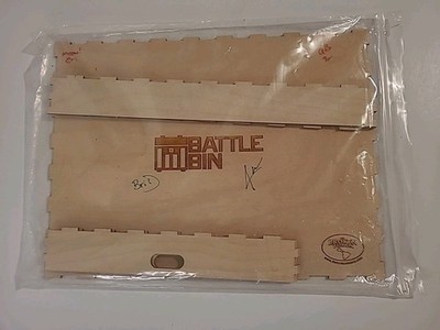 Battle Bin Exclusive Broken Token Wooden Dice Tray 9x12 Signed by Staff RPG