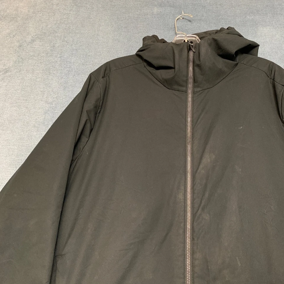 Chaqueta aislante con capucha Western Rise Airloft para hombre mediana negra dobladillo al aire libre Foto 4 de 4