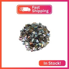 ZWCT Black Mixed Irregular Mosaic Glass Mosaic Tiles Pieces, 300g Mosaic DIY Set