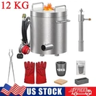 12KG Propane Melting Furnace Kit Gold Copper Silver Casting Metal Scrap Recycle