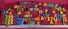 Vintage Lot of Refrigerator Magnet Numbers  ABC  s