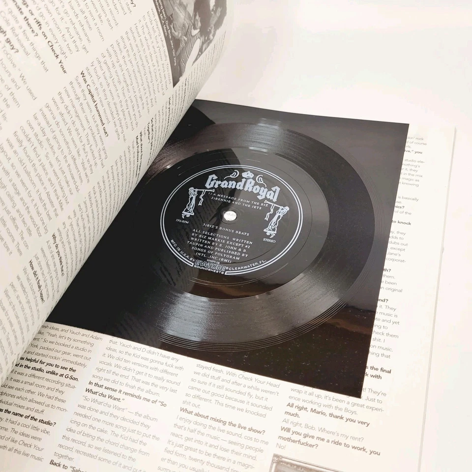 GRAND ROYAL MAGAZINE 1995 Issue 2, W/ Flexi Sheet Beastie Boys, Lee Perry VGC  - Image 2 of 4