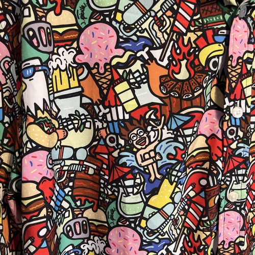 Men’s RSVLTS Darty in the USA America KUNUFLEX Short Sleeve Shirt Sz XXL - Picture 3 of 7