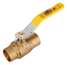 REVALVED Full Port 1-1/4 Brass Ball Valve – Lead-Free Brass Valve, Female Sweat