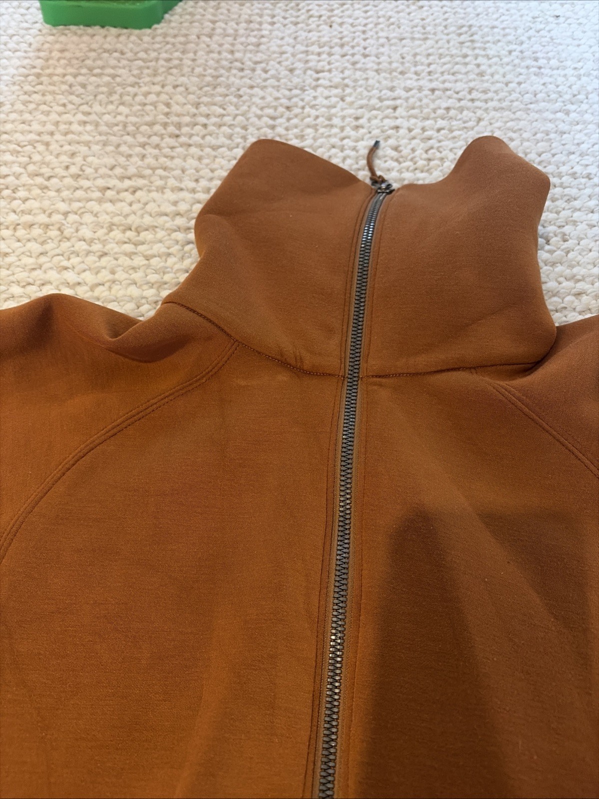 Spanx Air Essentials Half Zip Small Buttercup Bro… - image 3