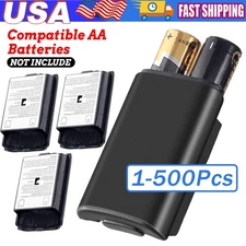 AA Battery Back Cover Case Shell Pack For Xbox 360 Wireless Controller Black Lot