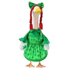 St. Patrick's Day Porch Goose Outfits for 23" Geese Clover Irish fashion