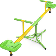 Kids Seesaw Spinning Teeter Totter 360 Rotating Outdoor Playground Toy