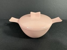 Vintage Melmac Sugar Bowl with Lid Soft Pink Made in USA Mar-Crest Melamine NICE