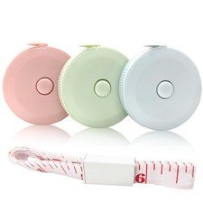 3 Packs Mini Retractable Tape Measure  Soft Fabric Sewing Ruler 150CM