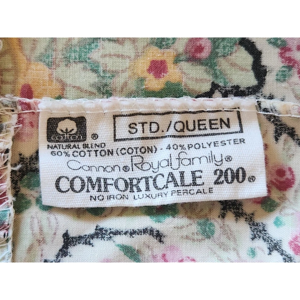 Fundas de almohada florales Cannon Royal Family STD Queen de colección con volantes núcleo de cabaña Foto 4 de 4