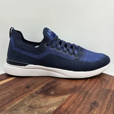 APL Techloom Breeze Shoes Men's 13 Blue White Knit Comfort Running Sneakers