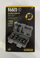 Klein Tools Flip Impact Socket Set 7Pc New Sealed Fast Shipping