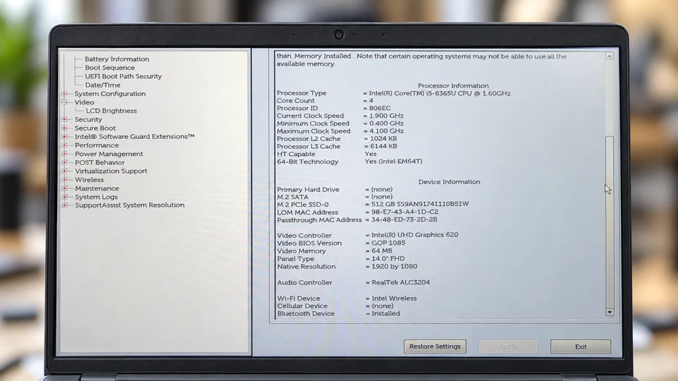 Dell Latitude 5400 · i5-8365U · 32GB · 512GB, Foto 3 von 5
