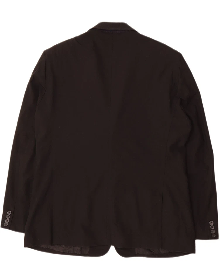 JUST CAVALLI Mens 2 Button 2 Piece Suit IT 58 4XL W42 L23 Black Polyester DU64 - Image 3 of 4