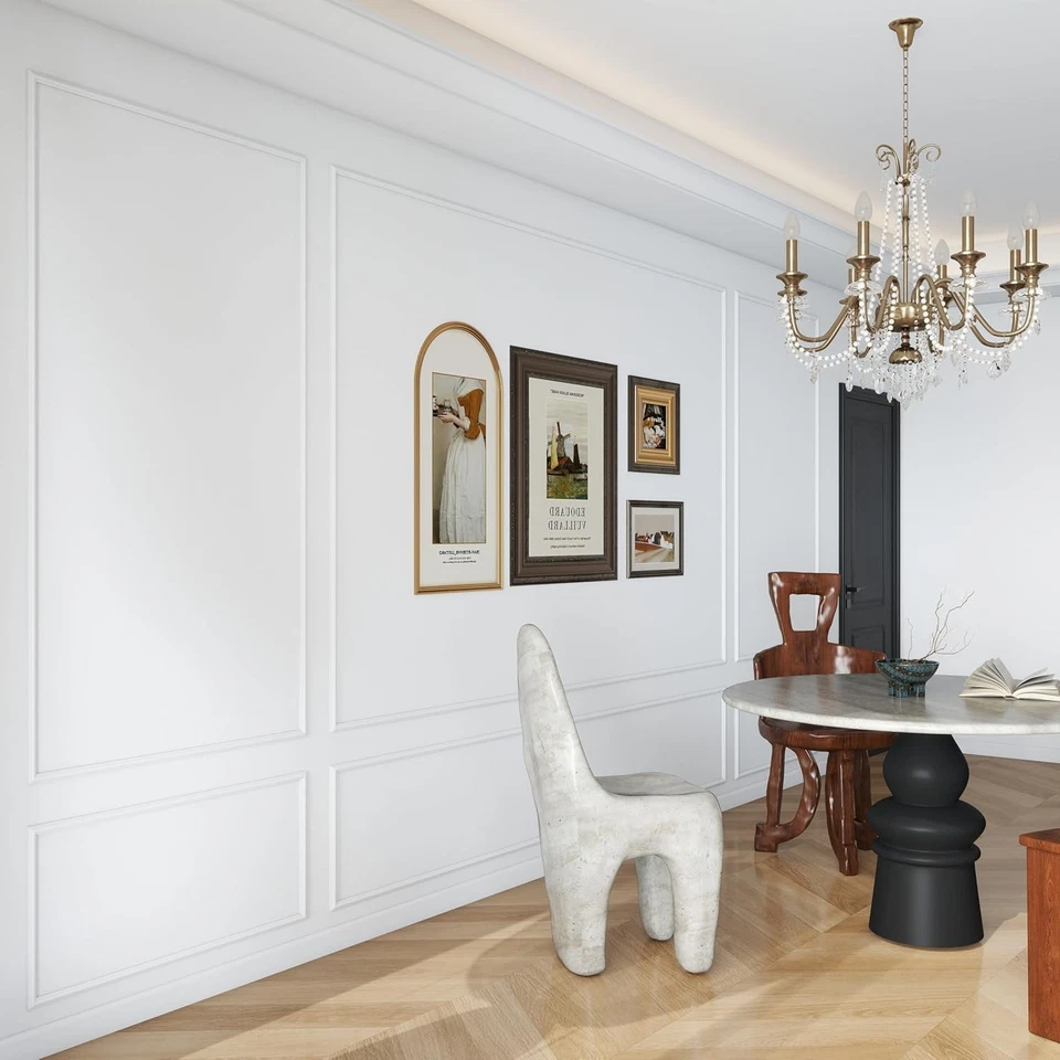 3D Self-Adhesive Wainscoting Panel Kit for Elegant Interior Wall Decor, 3 Sets - Image 4 of 4