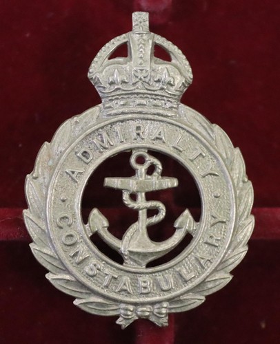 Kc Vgc GREAT BRITAIN Navy. Admiralty Constabulary WM cap badge KC. VGC. Scarce ...