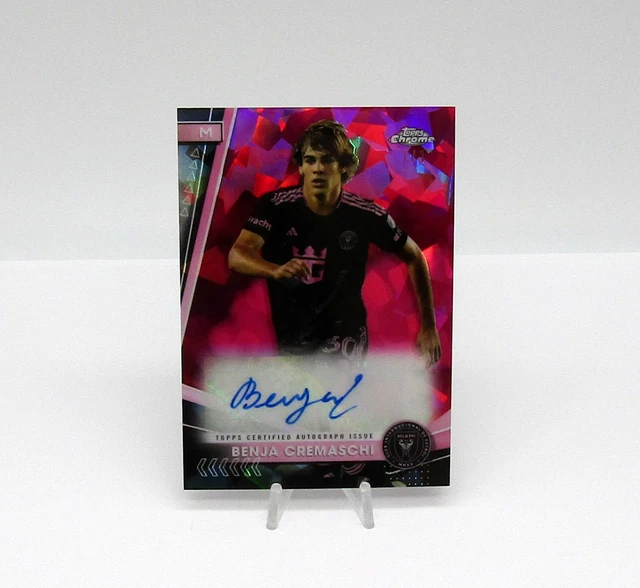 2024 Topps MLS Chrome Sapphire Padparadscha Auto 1/1 Benja Cremaschi Inter Miami
