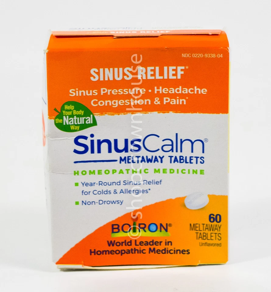 2 Boiron SINUSCALM Alivio del Frío Congestión Homeopático 60 Comprimidos Nuevo en Caja 07/2029 Foto 3 de 4