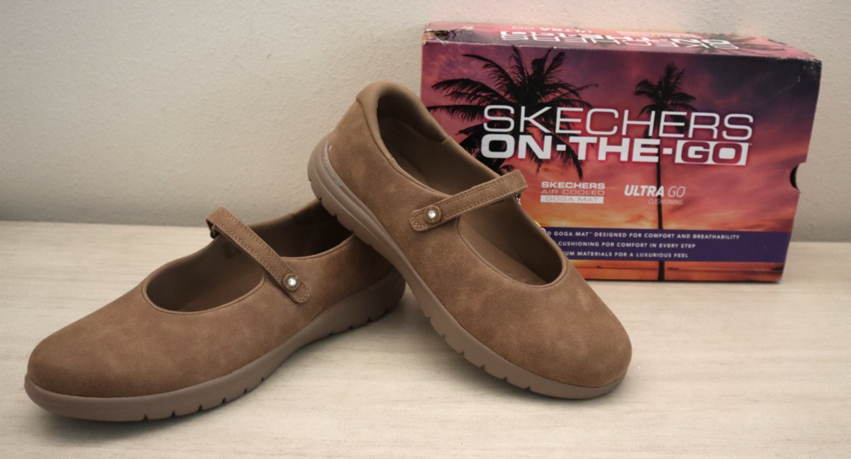 Skechers 138341 Womens Sz Mocha Brown On The Go Flex Whisper