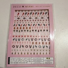 Deco Miami Christmas 3D Nail Art Stickers Sheet, Self-Adhesive Multicolor