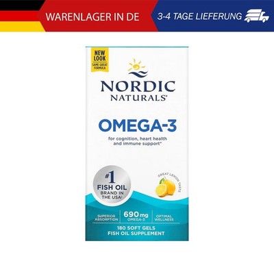 Nordic Naturals, Omega-3, Omega-3-Fischöl, Zitrone, 180 Weichkapseln (345 mg pro