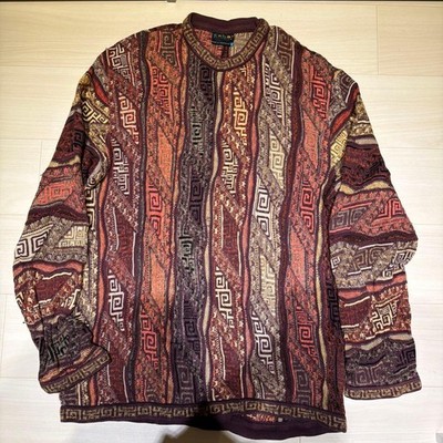 COOGI Pullover geometrisches Muster Wollmischung Größe 2XL mehrfarbig Herren ...