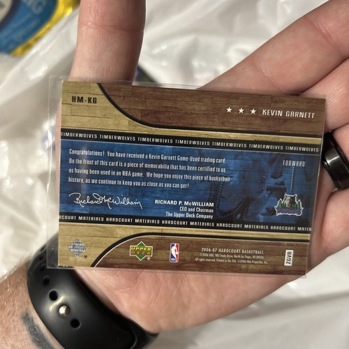 Kevin Garnett Hardcourt Materials Card - Picture 4 of 4
