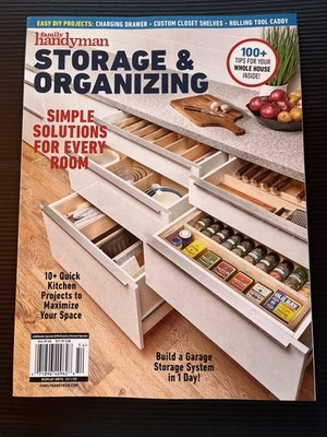 NEW FAMILY HANDYMAN MAGAZINE 2025 SMART STORAGE DIY DRAWER ORGANIZER
