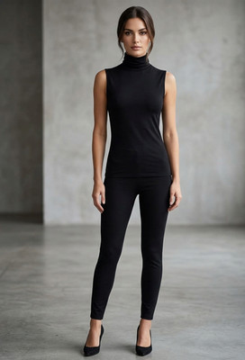 Black Sleeveless or Long Sleeve Turtleneck Tops, Samples, Size S