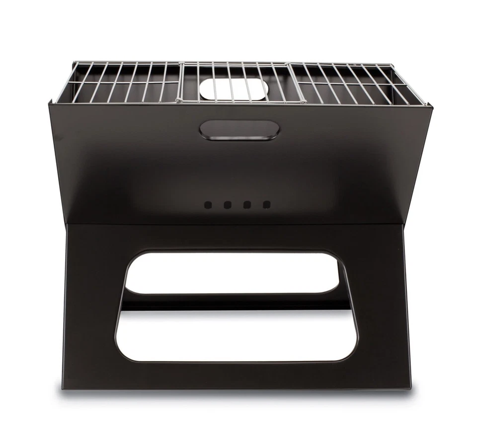 Parrilla de barbacoa portátil de carbón Oniva® X-Grill [con bolsa de transporte] / Negra / NUEVA Foto 2 de 4