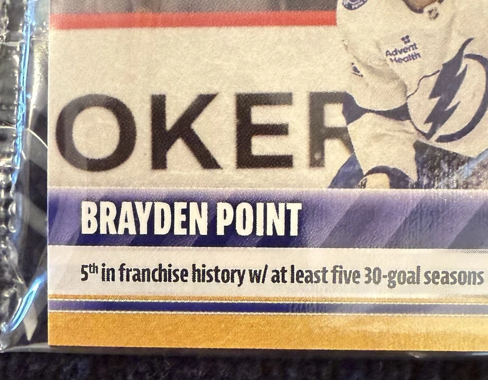 2024-25 NHL TOPPS NOW® Sticker #112 🏒 Brayden Point 🏒 TB Lightning ⚡️ GOLD 1/1 - Image 4 of 4