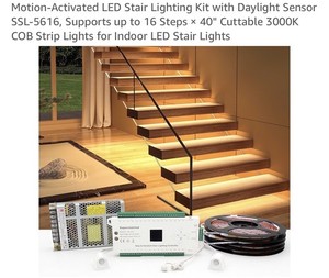 Motion Activated LED Stair Lighting
