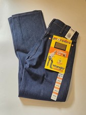 Vintage Wrangler 13MWZ Men Jeans 28x30 Cowboy Blue Denim NWT Pro Rodeo DEADSTOCK