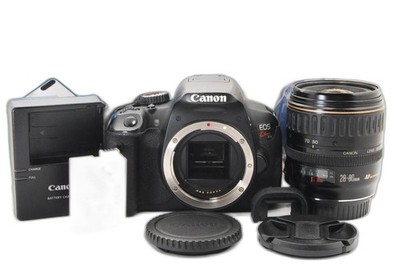 Canon EOS Rebel T4i Kiss X6i DSLR Camera EF 28-80mm Lens Battery SD Card Bundle