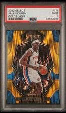2022 Panini Select #176 Jalen Duran Premier Level Gold Flash RC 5/10. Pop 2