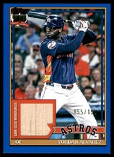 2026 Topps #91R-YA Yordan Alvarez 1991 Topps Baseball 35th Anniversary bat #/150