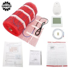 100 Sqft Electric Radiant Floor Heating System Tile With Thermostat 120V