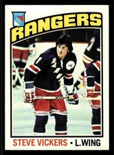 1976-77 Topps Steve Vickers #75 - New York Rangers