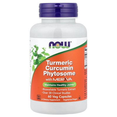 2 X NOW Foods, Turmeric Curcumin Phytosome with Meriva�, 60 Veg Capsules (500 m