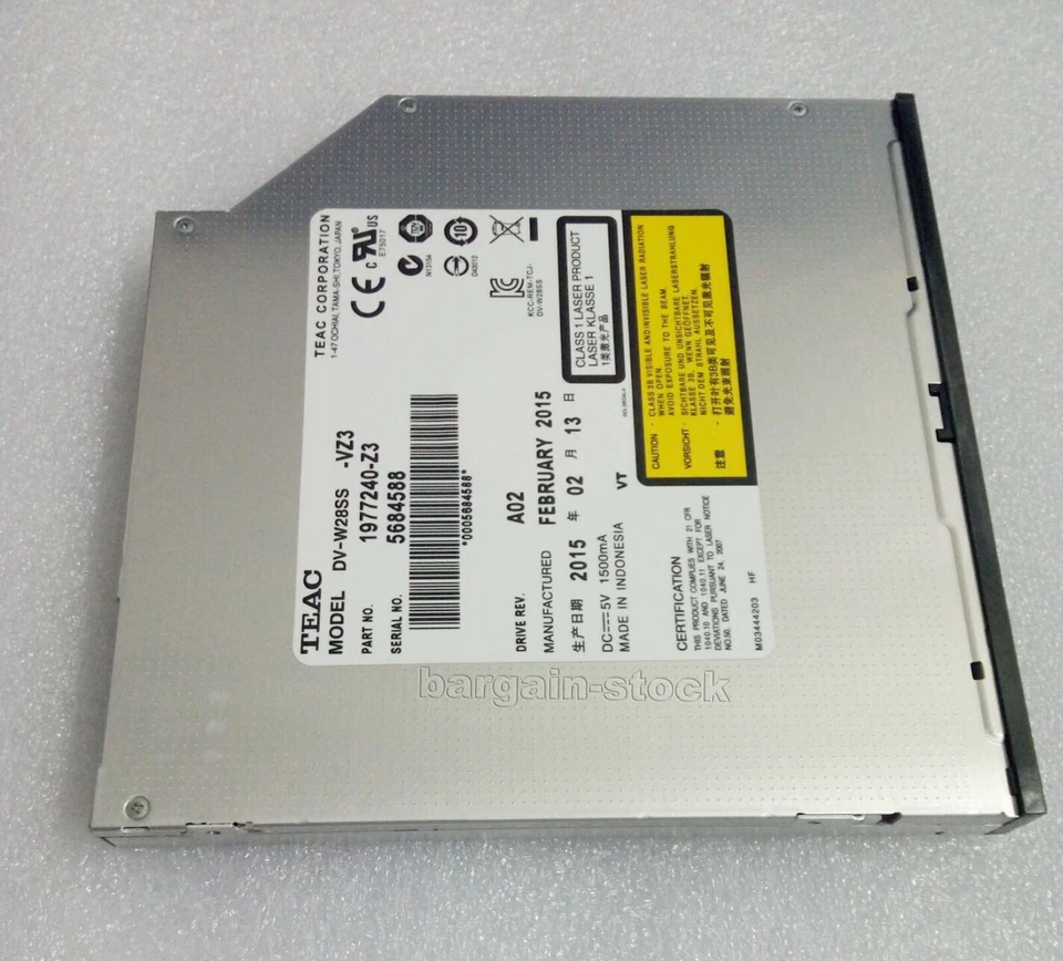 TEAC DV-W28SS SATA Slot Load CD DVD Rewriter Burner Drive 12.7mm DVD RW Burner - Image 4 of 4