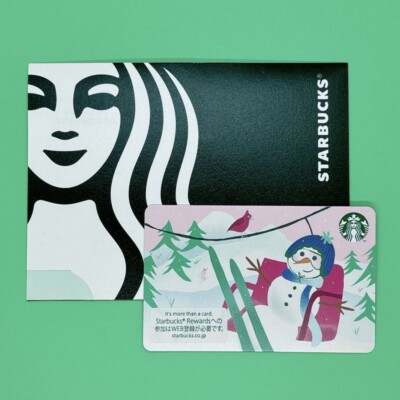 Starbucks Card JAPAN 2024 #6316 Christmas Snowman MINT w/PIN