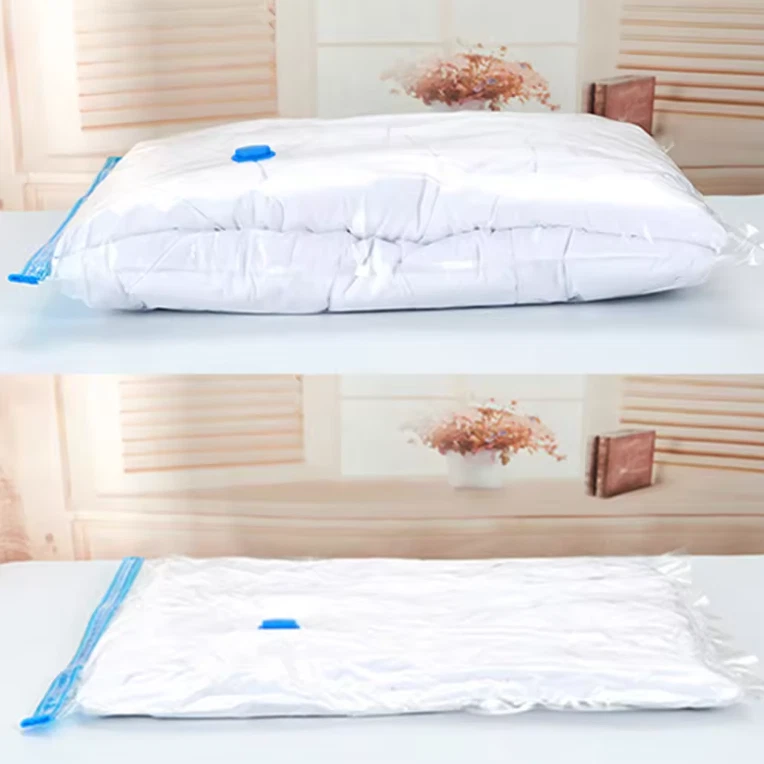 Sac de rangement sous vide avec pompe Premium | Lot de 3 taille L (60x80cm) - Photo 2/3