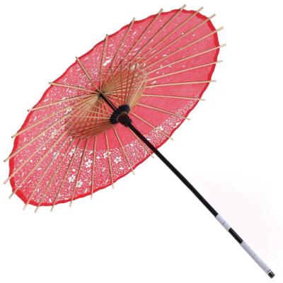 Japanese Wagasa Paper Umbrella Red Kimono Sakura Samurai for
