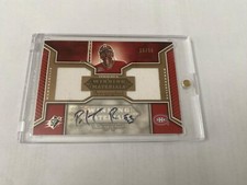 2005-06 Patrick Roy SPX Winning Materials Autographed Dual Jersey /50