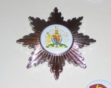 Medieval Royal UK England King Queen Star Badge Uniform Crest Knight Officer EU