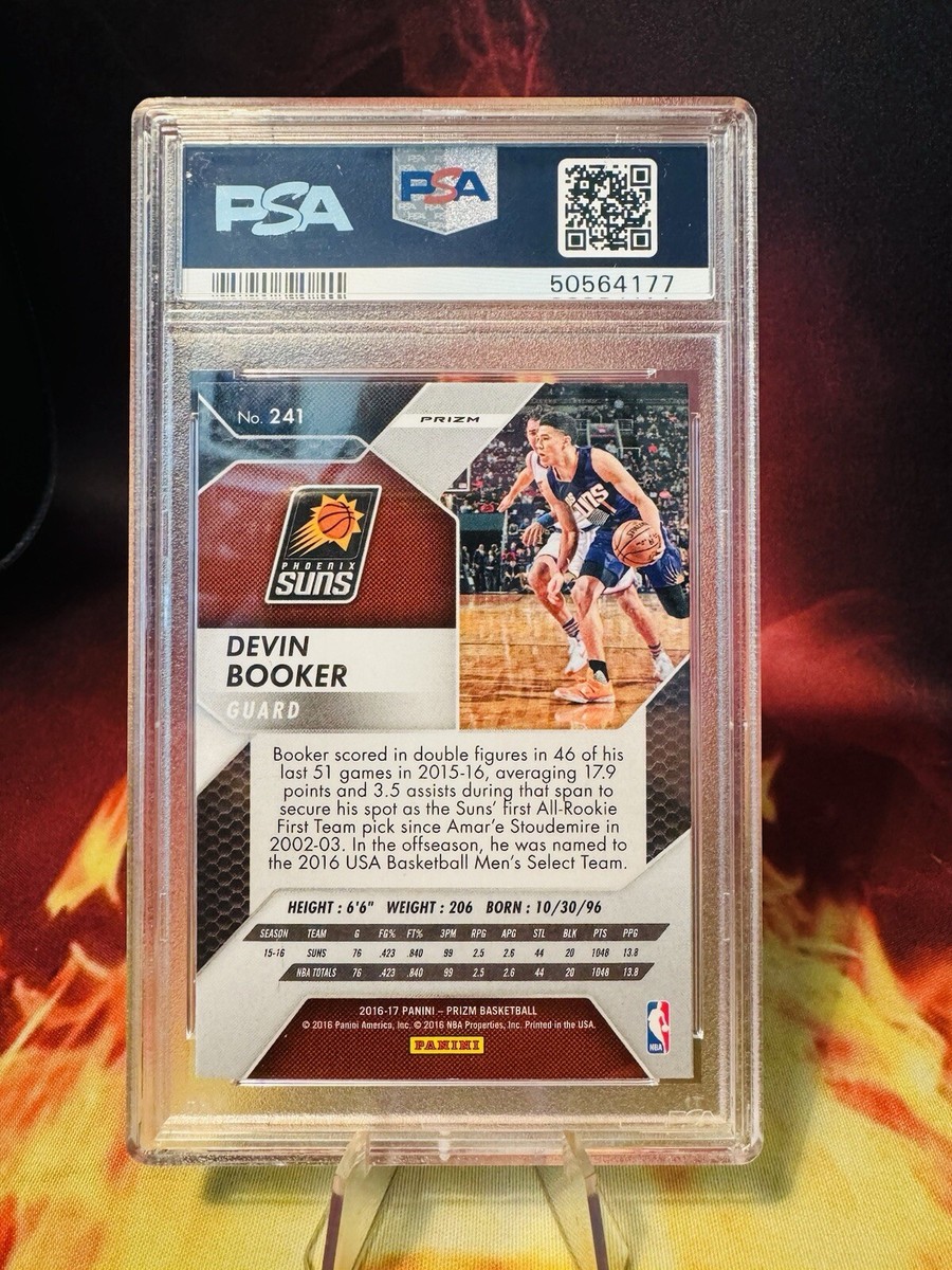 2016-17 Panini Prizm Devin Booker #241 Silver Prizm PSA 10 2nd